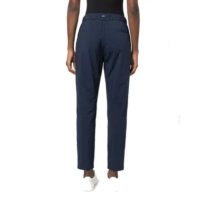 Herno Elasticated Polyamide Joggers In Blue