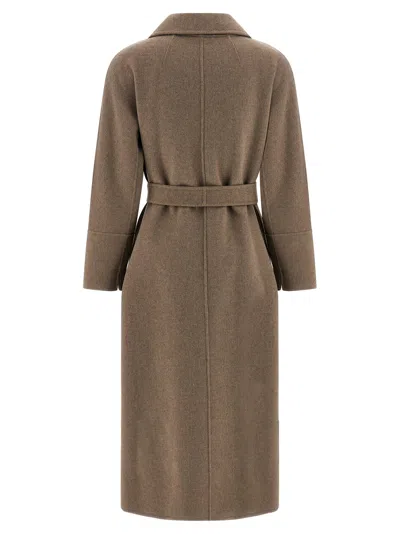 S Max Mara ' Elisa Coat In Brown