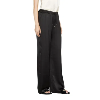 Herno Drawstring Polyamide Trousers In Black