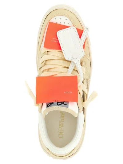 Off-white Perforated Leather Sneaker In Neutral