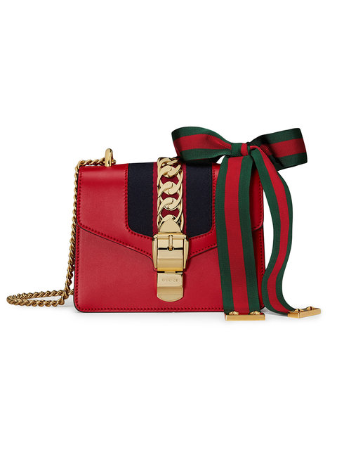 gucci sylvie mini red