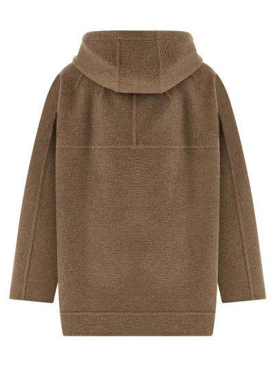 Max Mara Gradi Coat In Brown