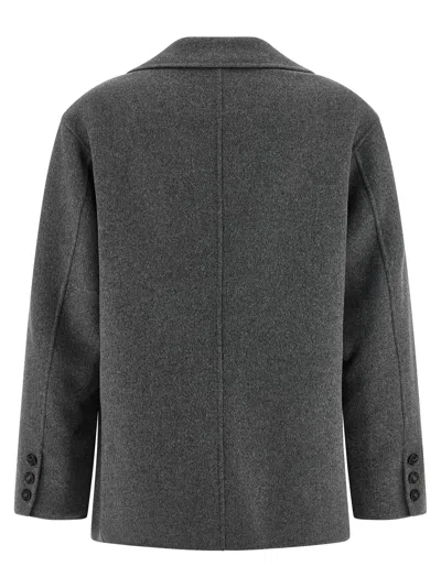 S Max Mara ' Virgin Wool Blazer In Gray