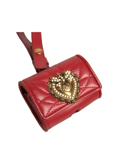 Dolce & Gabbana Devotion Card Case In Red