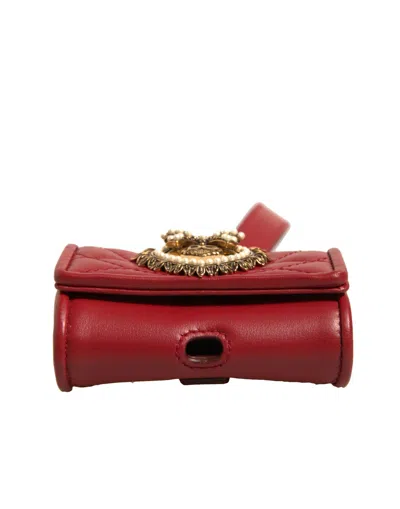 Dolce & Gabbana Devotion Card Case In Red