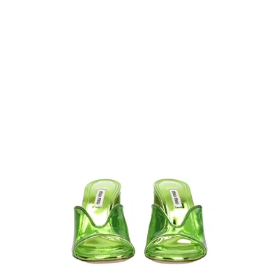 Miu Miu Plexiglass Platform Heel Sandal In Multi