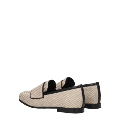Max Mara Textured Fabric Loafer In Multi