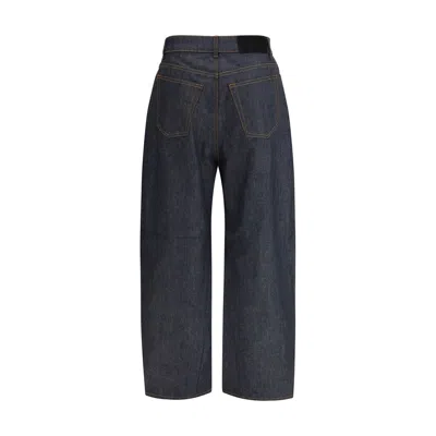 Givenchy Raw Cocoon Cut Jeans In Blue