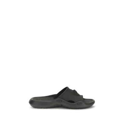 Versace Nettuno Medusa Head Open-toe Sliders In Black