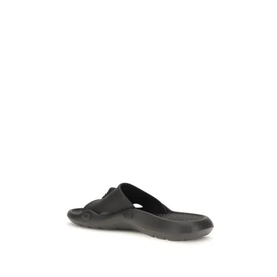 Versace Nettuno Medusa Head Open-toe Sliders In Black
