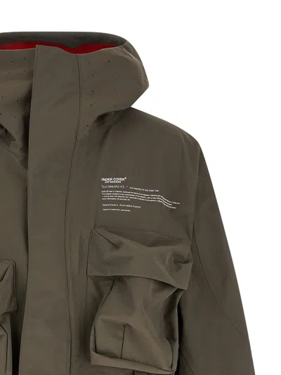 Undercover Technical Nylon Parka In Green