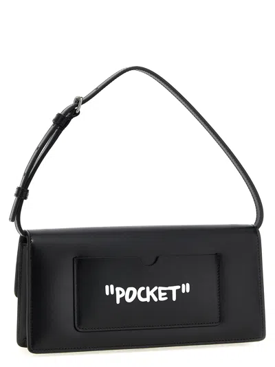 Off-white Jitney Shoulder Bag In Black