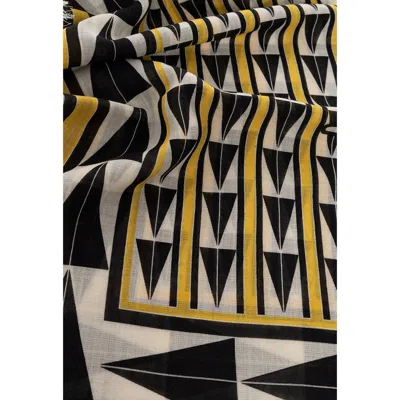 Lanvin Geometric Wool Scarf In Multi