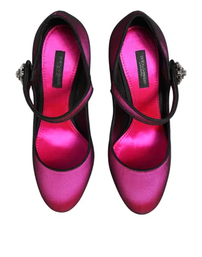 Dolce & Gabbana Strass-embellished Mary Jane Heel In Multi