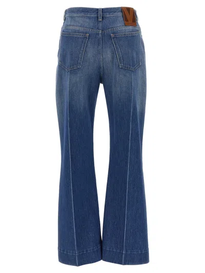 Valentino Garavani Flared Denim Jeans In Blue