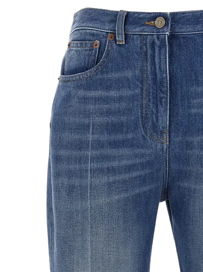 Valentino Garavani Flared Denim Jeans In Blue