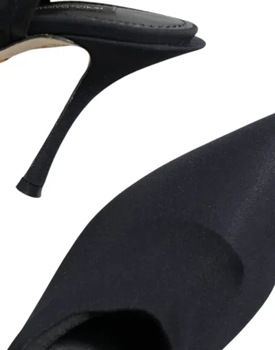 Dolce & Gabbana Jersey Stretch Slingback Heel In Black