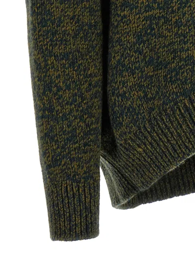 Loewe Melange Wool Blend Sweater In Green