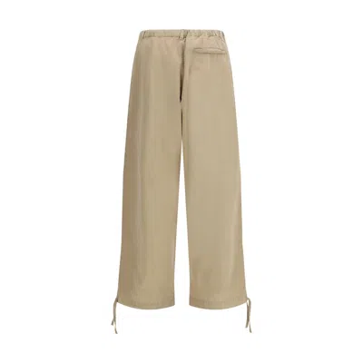 Ferragamo Cotton Blend Trousers Back And Side Pockets In Metallic