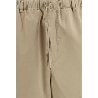 Ferragamo Cotton Blend Trousers Back And Side Pockets In Metallic