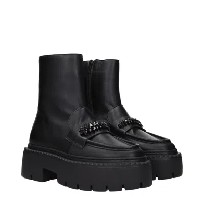 Jimmy Choo Woman Ankle Boots Black Size 8 Calfskin In Black