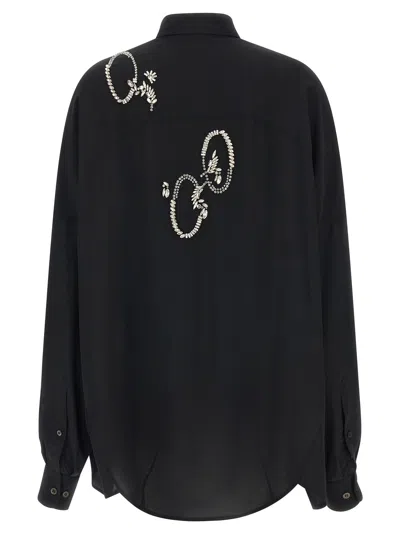 Dries Van Noten Crystal-embellished Blouse In Multi