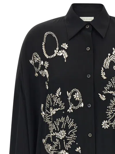 Dries Van Noten Crystal-embellished Blouse In Multi