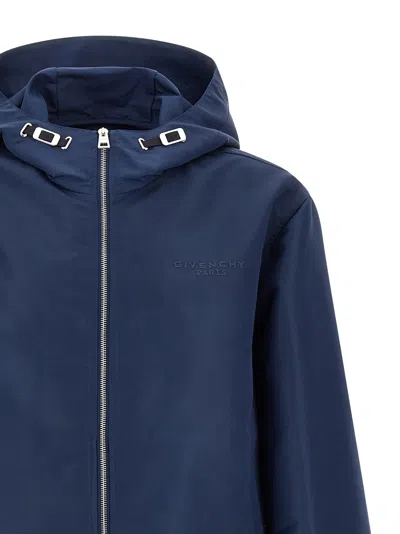 Givenchy Water-repellent Polyfaille Jacket In Blue