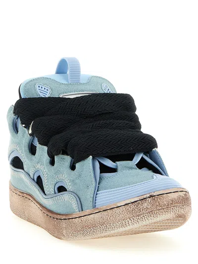 Lanvin Curb Sneaker In Blue