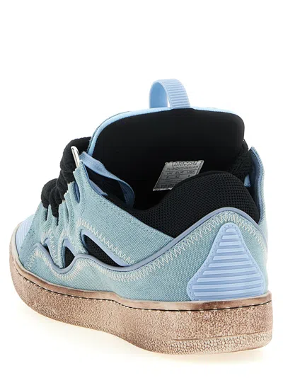 Lanvin Curb Sneaker In Blue