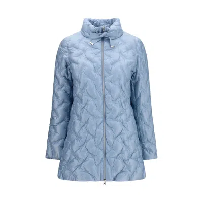 Herno Quilted Goose Down Down Jacket In Blue