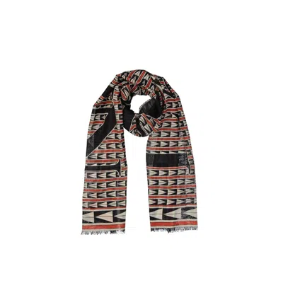 Lanvin Geometric Wool Scarf In Multi