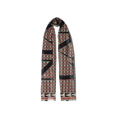 Lanvin Geometric Wool Scarf In Multi