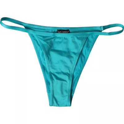 Dolce & Gabbana Nylon Bikini Bottom In Blue