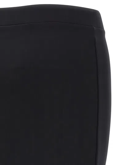 Off-white Logo-waistband Stretch Technical Skirt In Black