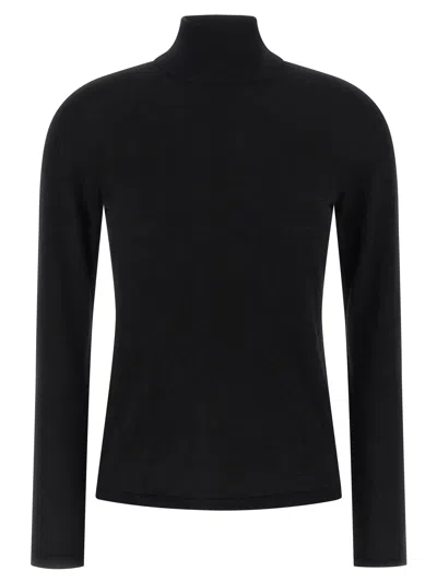 Max Mara Solid Cashmere Turtleneck Sweater In Black