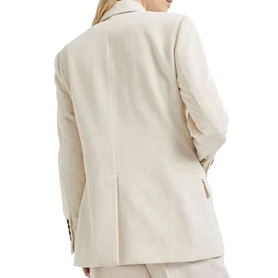 Brunello Cucinelli Double-breasted Cotton-viscose Blazer In White
