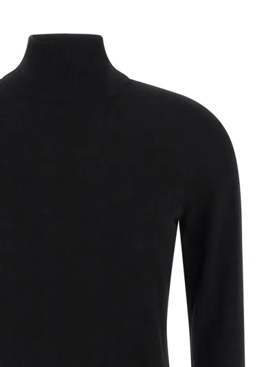 Max Mara Solid Cashmere Turtleneck Sweater In Black