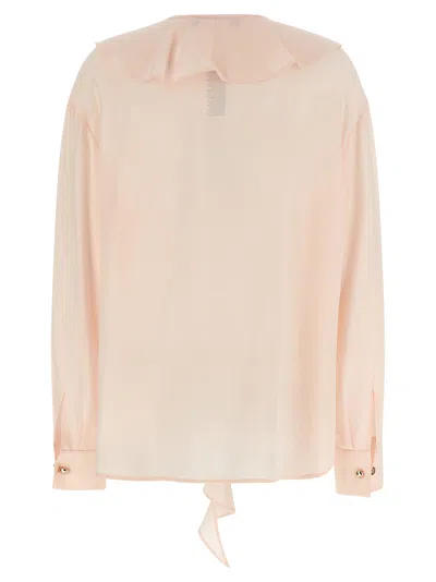 Max Mara Multicolor Silk Blouse In Pink