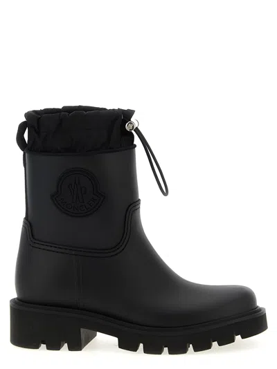 Moncler Kickstream Rain Boots In Black