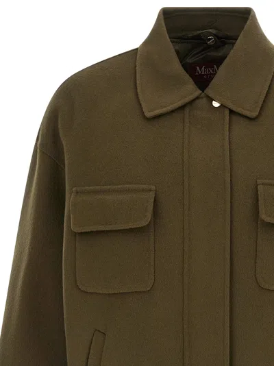 Max Mara Mstdisco Coat In Green