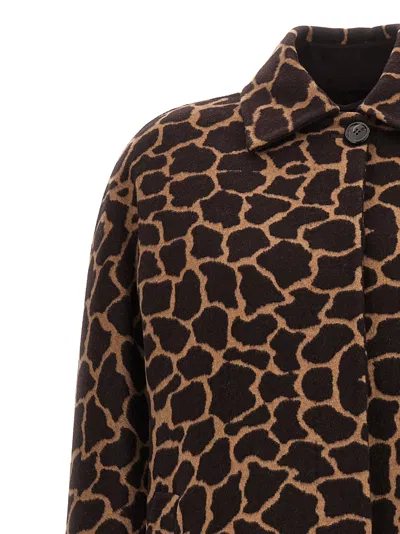 Max Mara Ortica Coat In Multi