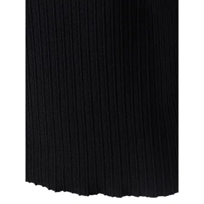 Tom Ford Stretch Ribbed Silk T-shirt In Black