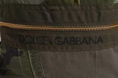 Dolce & Gabbana Cotton-nylon Patchwork Backpack In Green