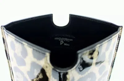 Dolce & Gabbana Leopard Print Leather Tablet Case In White