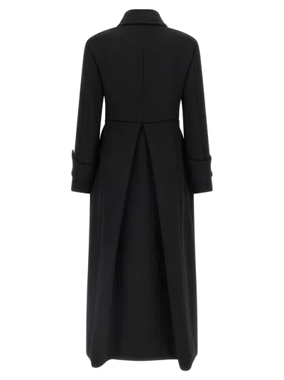 Max Mara Double-breasted Wool Coat In Black
