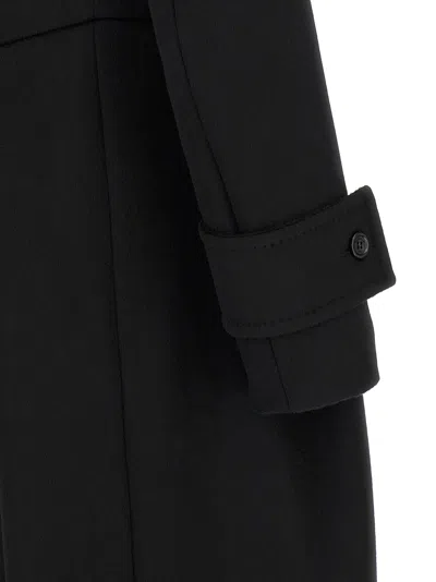 Max Mara Double-breasted Wool Coat In Black