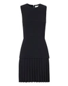 DION LEE Linear Crepe Pleated Mini Dress,A9293S17NVY