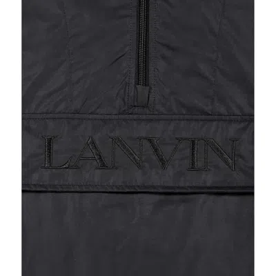 Lanvin Logo-embroidered Polyamide Shell Jacket In Black