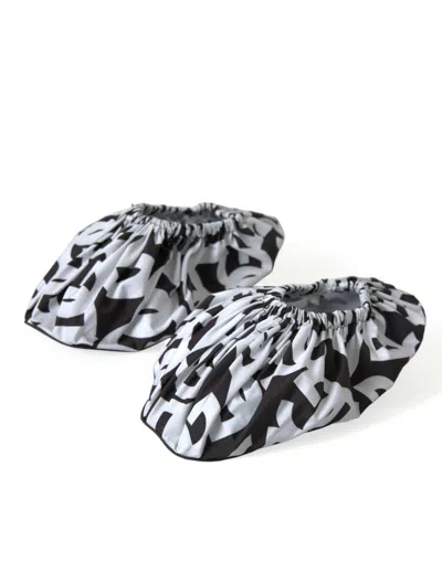 Dolce & Gabbana Logo-print Nylon Slip-on Flat In Multi